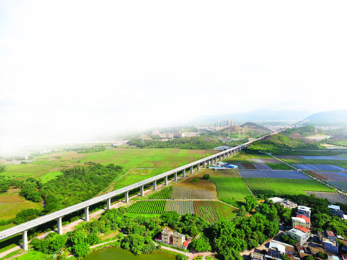     潼湖生態智慧區一角。  惠州日報記者李松權 攝
