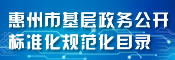 惠州市基層政務(wù)公開標(biāo)準(zhǔn)規(guī)范目錄